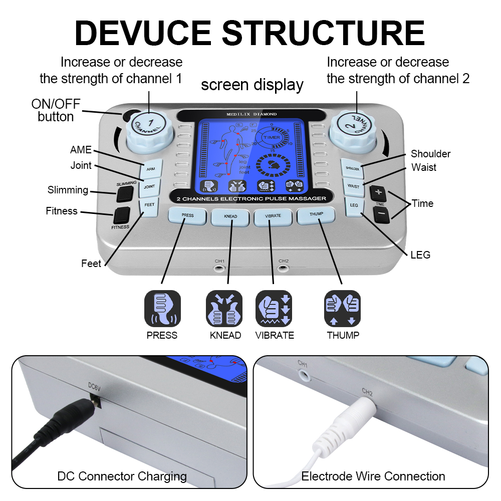 Alat pijat elektrik Digital 12 - Tens Pain Relief Unit ulasan dan harga