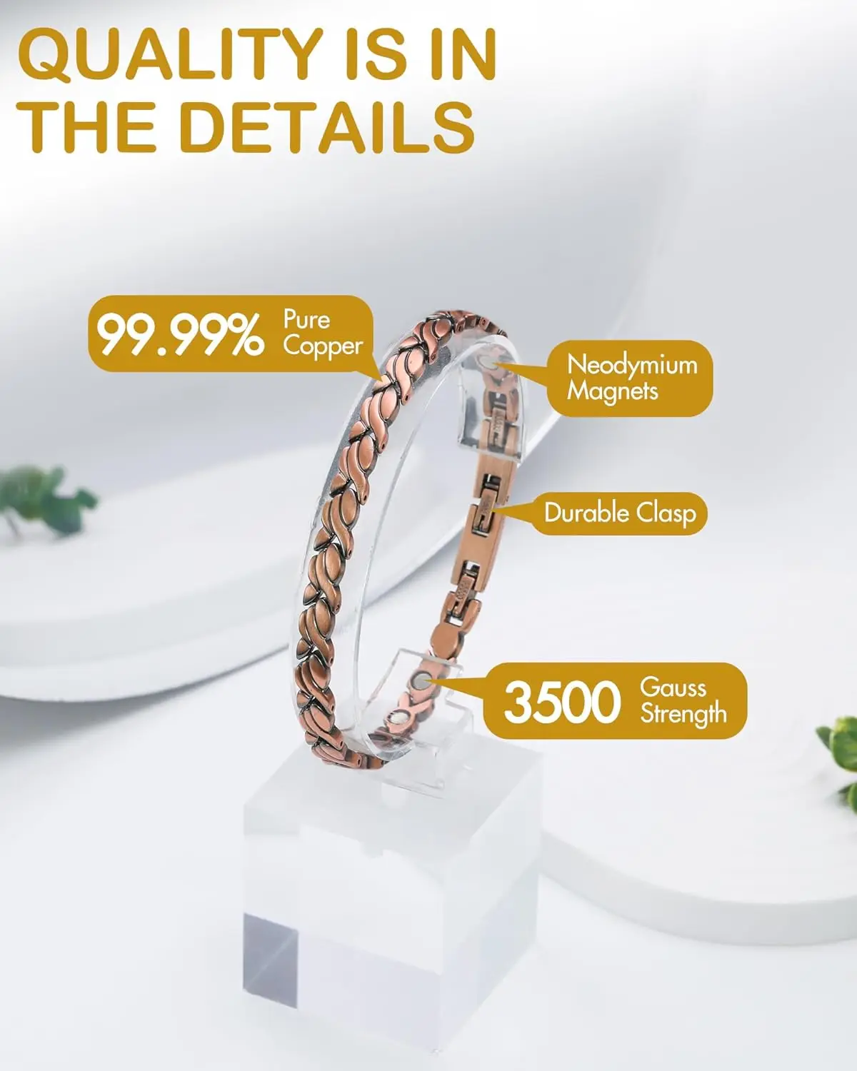 ARADOO Gelang Magnet Tembaga M - Health Wellness Bracelet ulasan dan harga